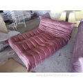 Vintage Velvet Togo Chaise Lounge Couch Modular Sofa